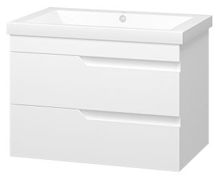 Подвесная тумба под раковину Misty Софт 75см белый